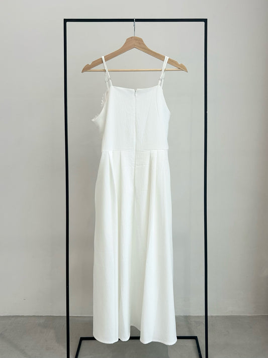 プチレースシャーリングキャミワンピース/アイボリー