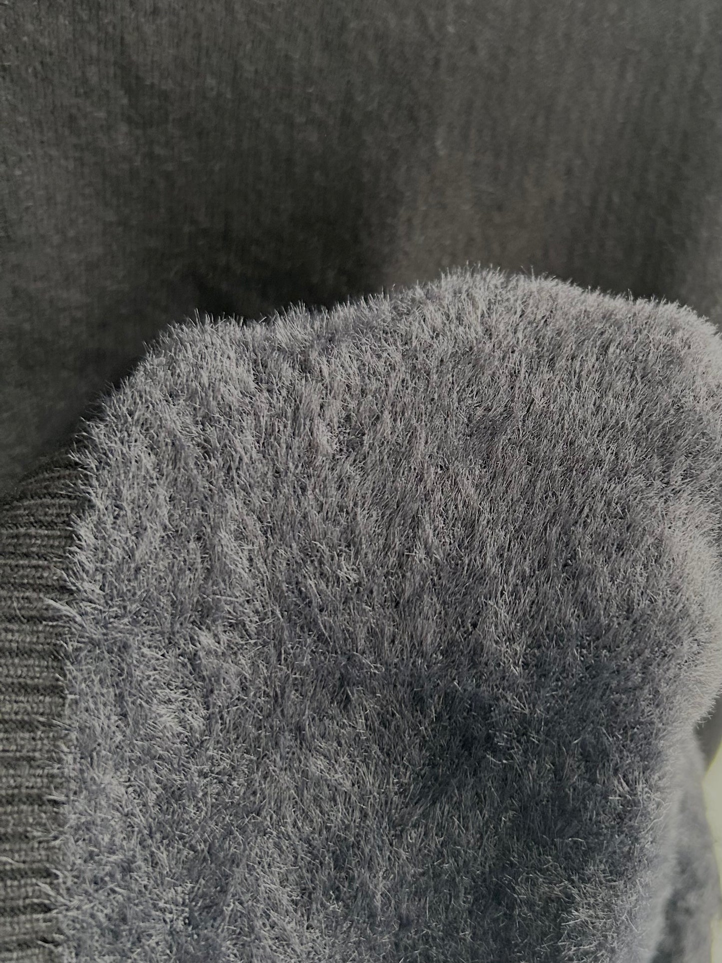 裏起毛タートルネックニットトップス/ブラック